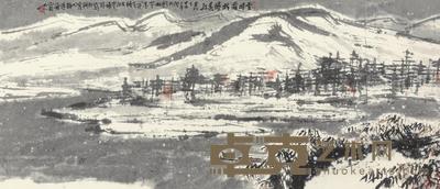 崔如琢 2011年作 雪晴霜树盛春红 镜心 73.5×286cm