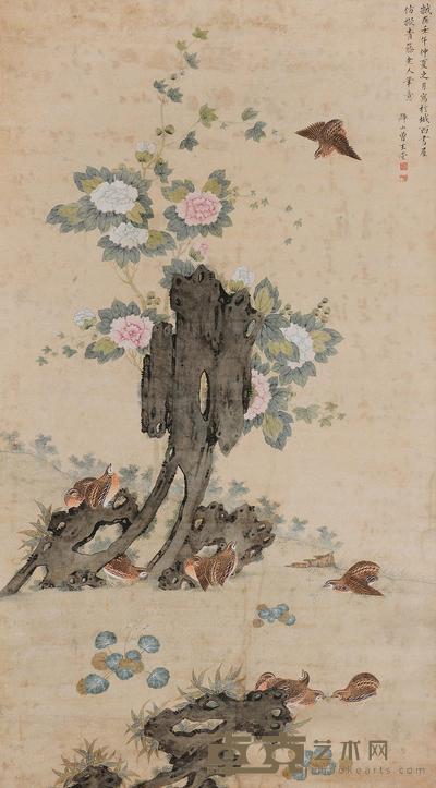 曾玉堂 富贵平安 立轴 165×90cm