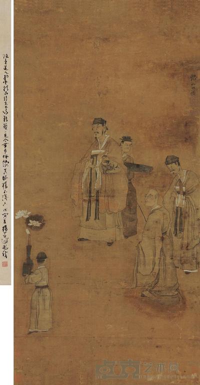 陈洪绶 高士图 立轴 96×46cm