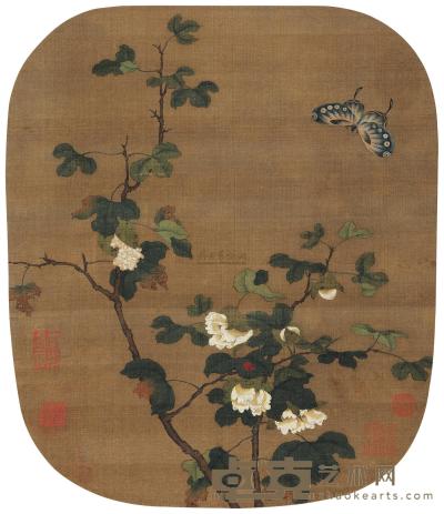 佚名 花蝶图 立轴 30×26cm