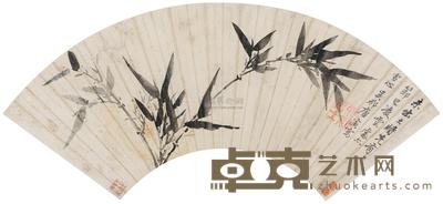 唐寅 清影 扇面 50×16.5cm