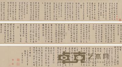 王稺登 1569年作 送顾舍人东祀 手卷 26×412cm