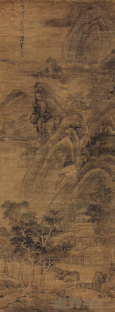 董其昌 论易图 立轴 110×40cm