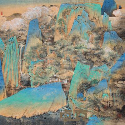 祁恩进 2003年作 山居图 镜心 65×65cm