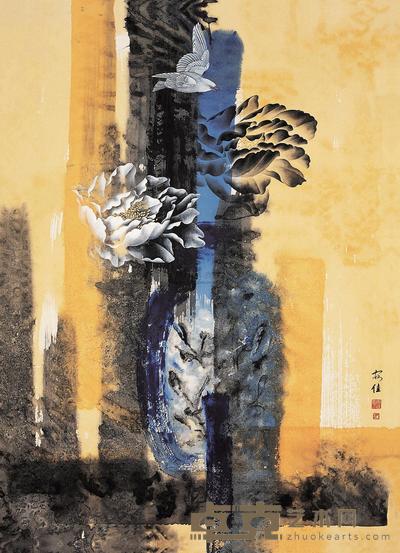 安佳 国色天香 镜心 111×80cm