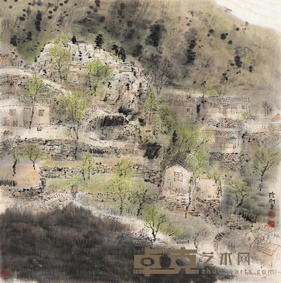 韩振刚 大山深处 镜心 65×65cm