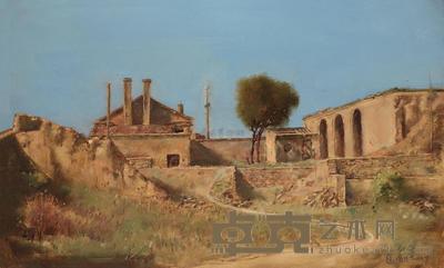 匡剑 2009年作 落镇营的小景 50×80cm