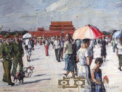 陈军 2011年作 天安门广场 116×155.6cm