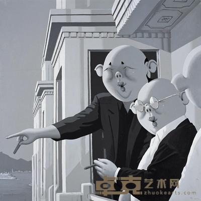 李大朋 2012年作 镀金年代 155×155cm