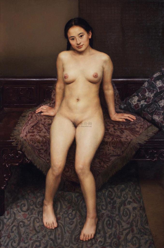 杨飞云 1997年作 坐着的女人体
