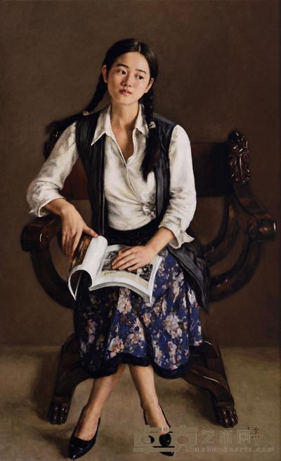 杨飞云 2009年作 心在书外 185×115cm