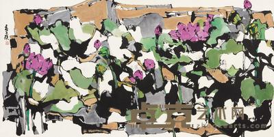 夏蕙瑛 夏的纠结 镜心 67×137cm