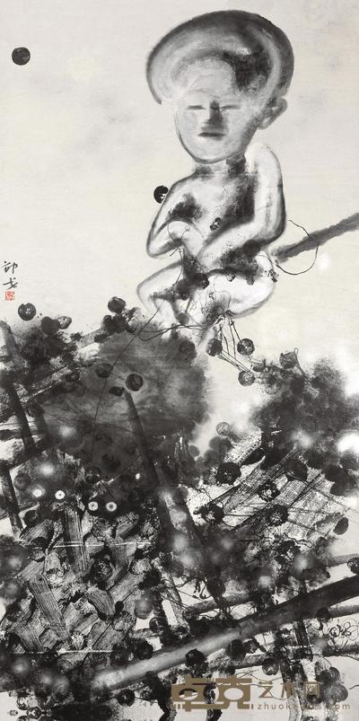 邵戈 城市垃圾·人之初(二) 镜心 228×123cm