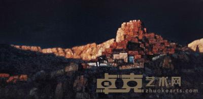 余含兮 2012年作 圣地之光 40×80cm