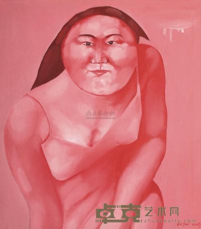 刘瑾 2000年作 一个人 41×38cm