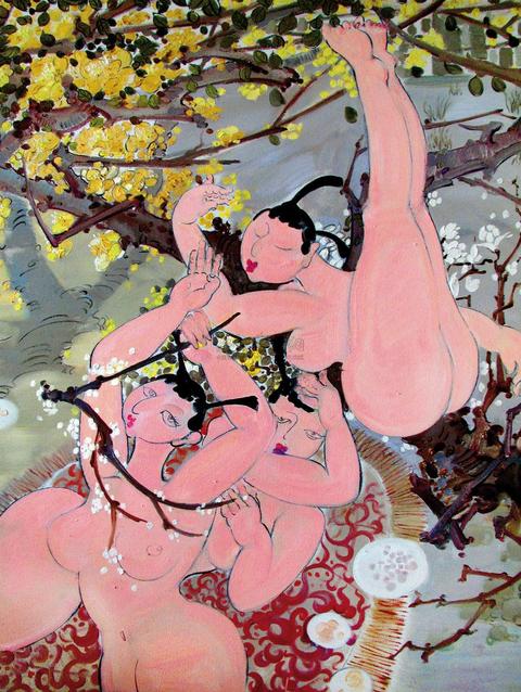 耿文萃 2012年作 一花一世界逍遥游系列梅舞之二