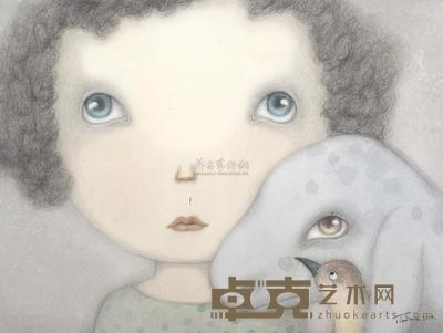 张天幕 2010年作 三人行 56×76cm