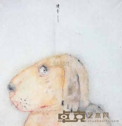 曾健勇 2007年作 闲着NO.4 52×52cm