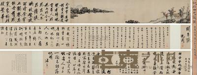 沈周 思萱图 手卷 画30×263cm;跋30×450cm