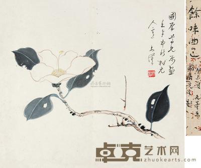 文漠 谢无量 花卉 题签 册页 30×32cm