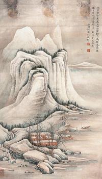 何海霞 仿古山水 立轴