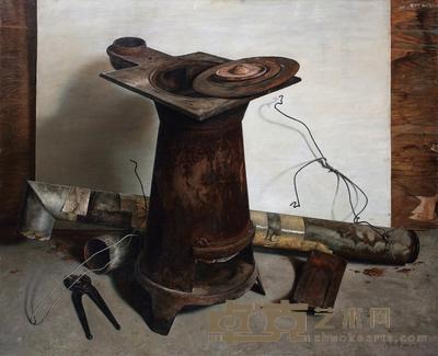 高鸣峰 1999年作 冬天的怀念 81×100cm