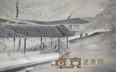 黄鹤 2001年作 公园 30×50cm