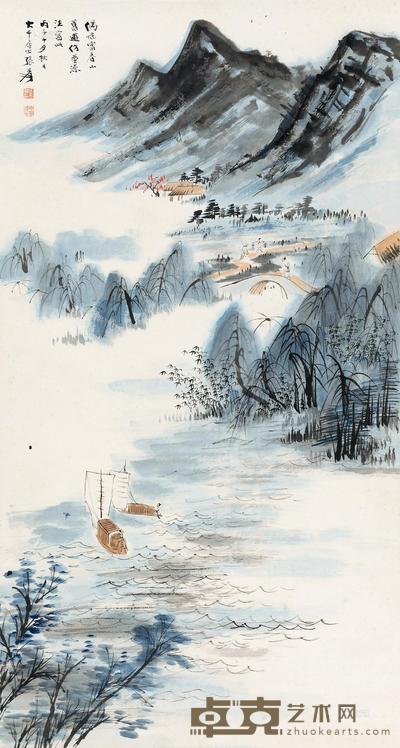 张大千 富春山居 立轴 71×38cm