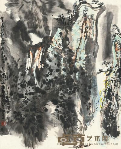 李华生 登高壮观天地间 立轴 58×46cm