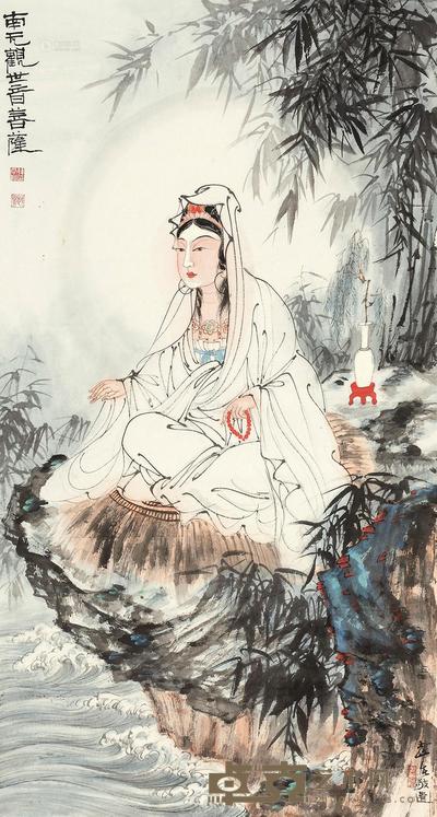韩云郎 观音大士 镜心 100×54cm