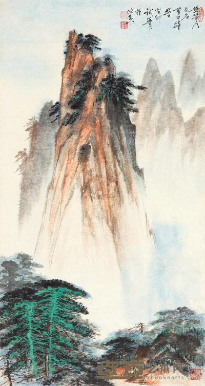 李行百 黄山云门 立轴 84×45cm