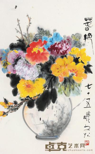 谢之光 春艳图 镜心 93×58cm