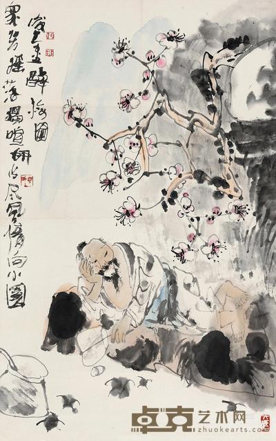 赵俊生 醉翁图 镜心 72×44cm