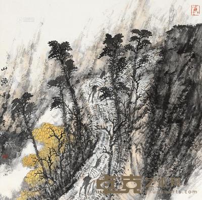 韩敬伟 山路 立轴 68×69cm