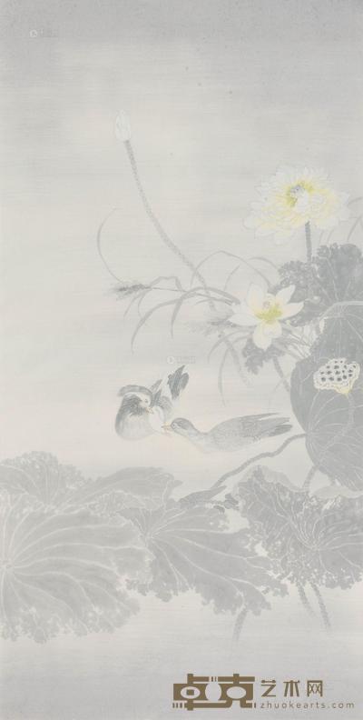 廖星君 妙法莲花系列之十 镜心 136×68cm