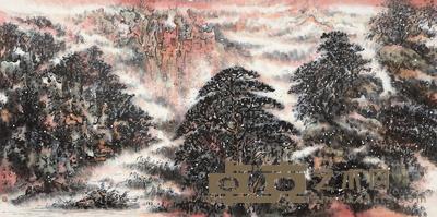 杨强立 2013年作 春常在 镜心 68×136cm