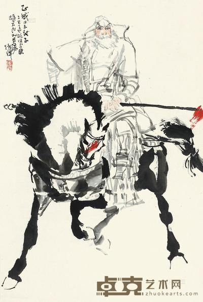 吴懋祥 廉颇不老图 立轴 102×69cm