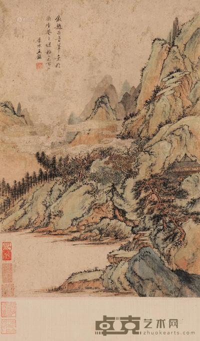 王鉴 秋山图 立轴 43×29cm