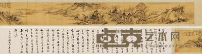 王学浩 黄叶楼读书图 手卷 16×165cm