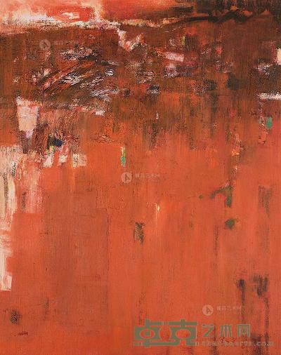张钦若 2001年作 云山 100×80cm