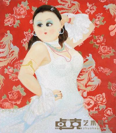 孟燕 2006年作 出水芙蓉 160×140cm