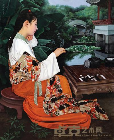 李洪澜 2011年作 宝琴 160×130cm