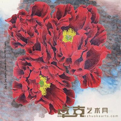 丁良贵 2012年作 紫馨 镜心 65.5×65.5cm