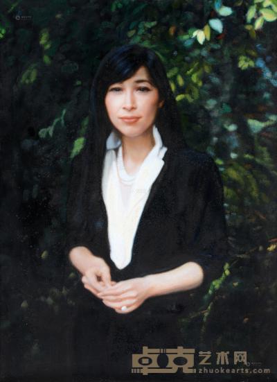 陈逸飞 1984年作 人物肖像 111×81cm
