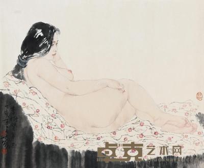 何家英 1995年作 少女 镜心 67×81cm