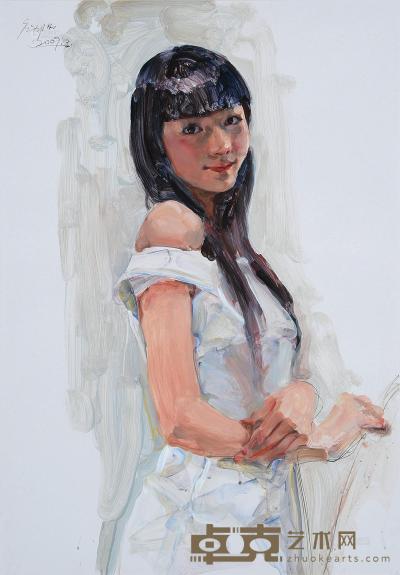 庞茂琨 2009年作 少女肖像 78×54cm