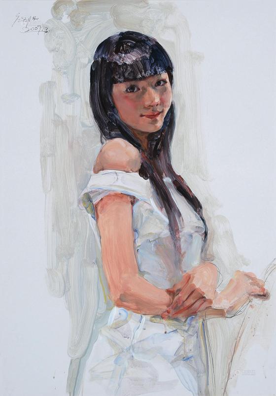 庞茂琨 2009年作 少女肖像