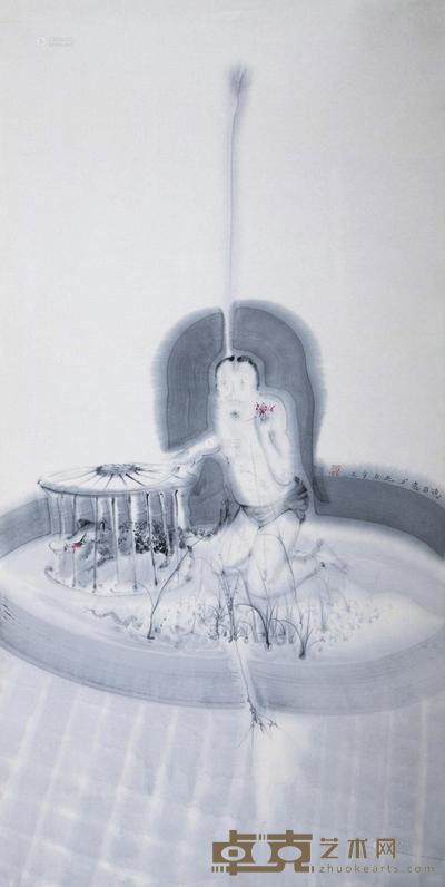 李惠昌 2012年作 哼者42 140×69cm