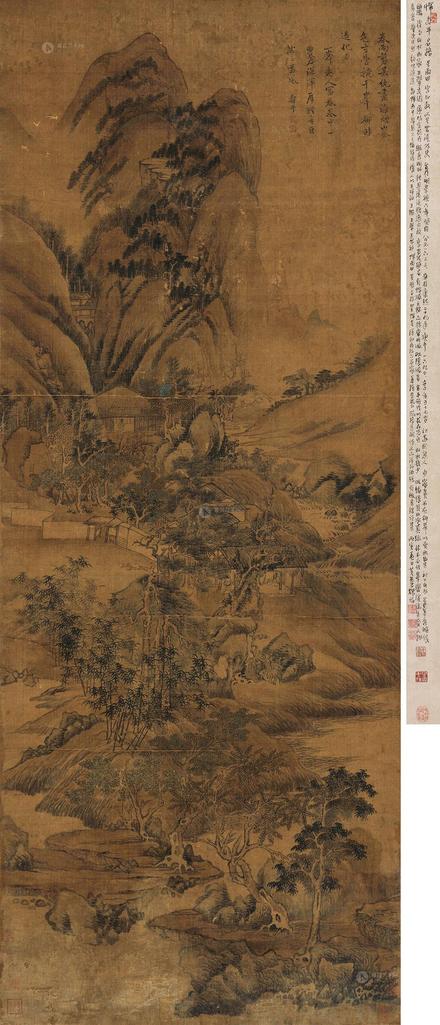 恽寿平 山水 立轴