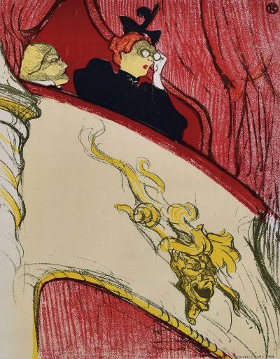 亨利·德·图卢兹·劳德雷克 1894年作；1954年作 “金色玛卡龙”剧场的包厢